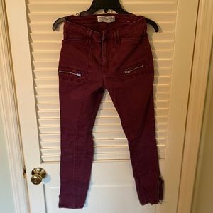 Abercrombie “Super Skinny” Maroon Pants